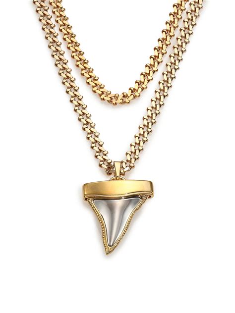 givenchy shark tooth necklace buy|Givenchy Golden Doubled Shark Tooth Necklace, Turquoise.